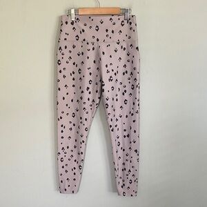 Sage Collective Women’s Black and Gray Cheetah Print Leggings Size Medium